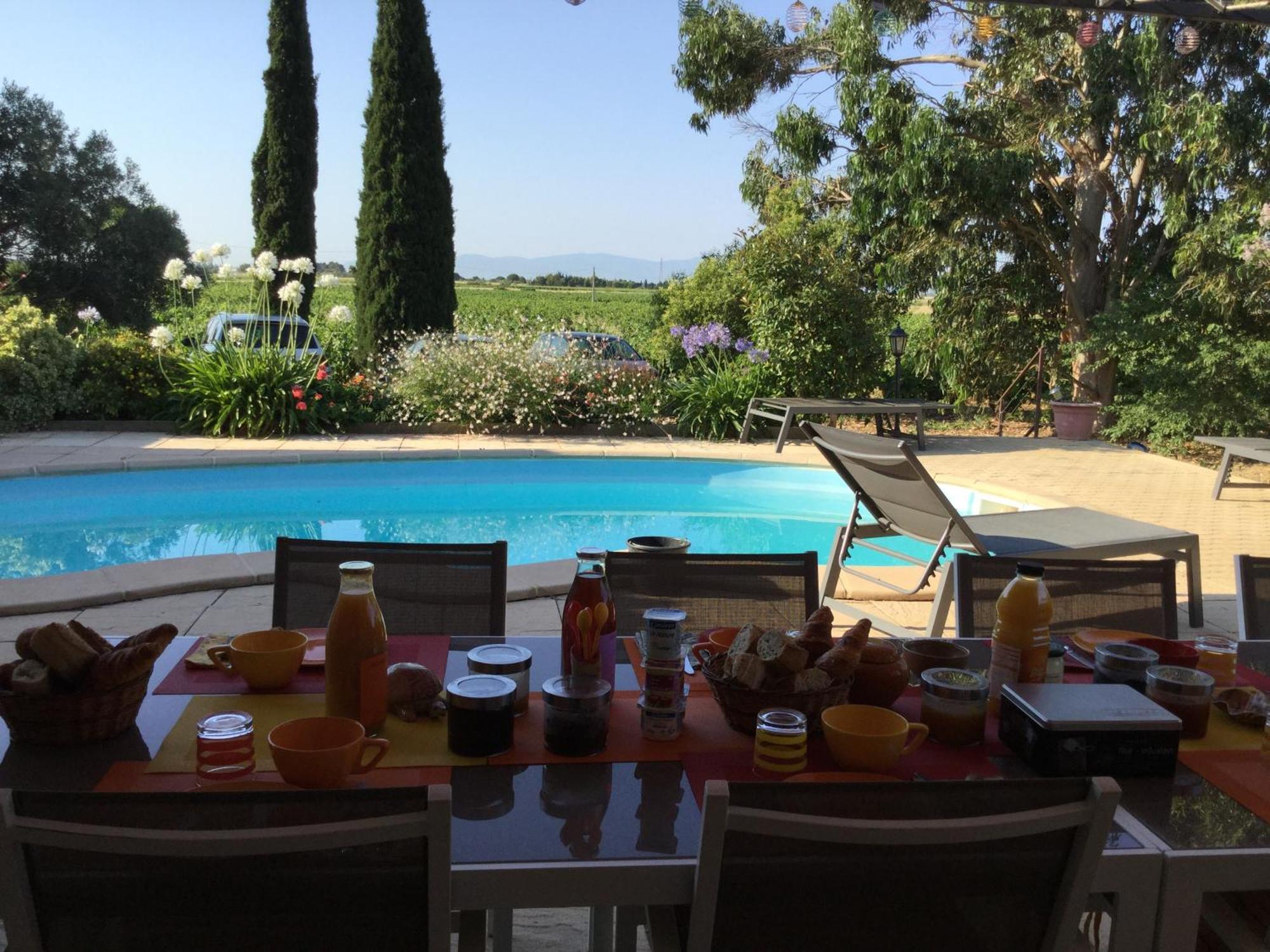 Mas Soleil Et Vignes Bed & Breakfast Saint-Hippolyte  Dış mekan fotoğraf